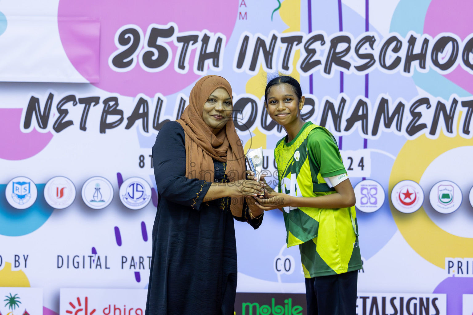 Day 15 of 25th Inter-School Netball Tournament was held in Social Center at Male', Maldives on Monday, 26th August 2024. Photos: Mohamed Mahfooz Moosa / images.mv