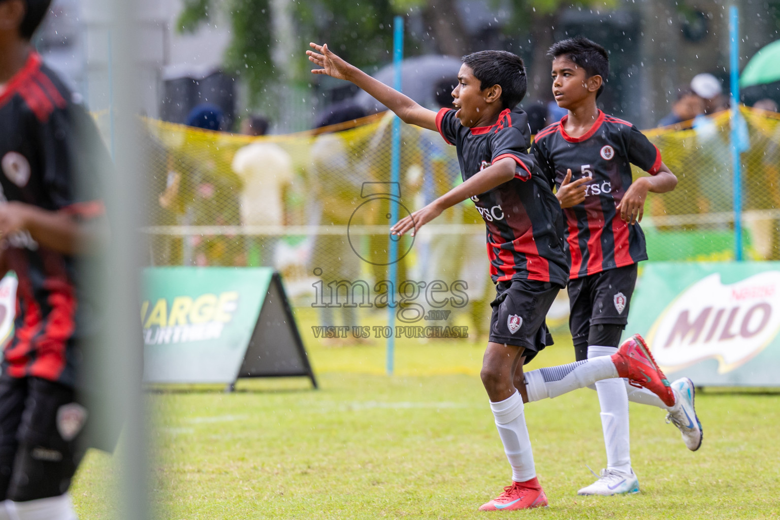 Day 1 of MILO Academy Championship 2025 (U-12) was held at Henveiru Stadium in Male', Maldives on Thursday, 1st May 2025. Photos: Ismail Thoriq / images.mv