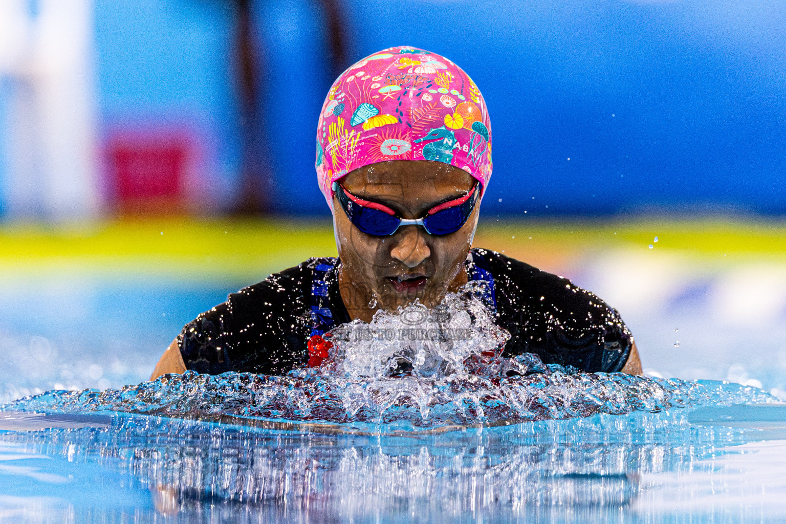 Day 4 of 1st National Short Course Swimming Competition held in Hulhumale', Maldives on Tuesday, 17th June 2025. Photos: Nausham Waheed / images.mv