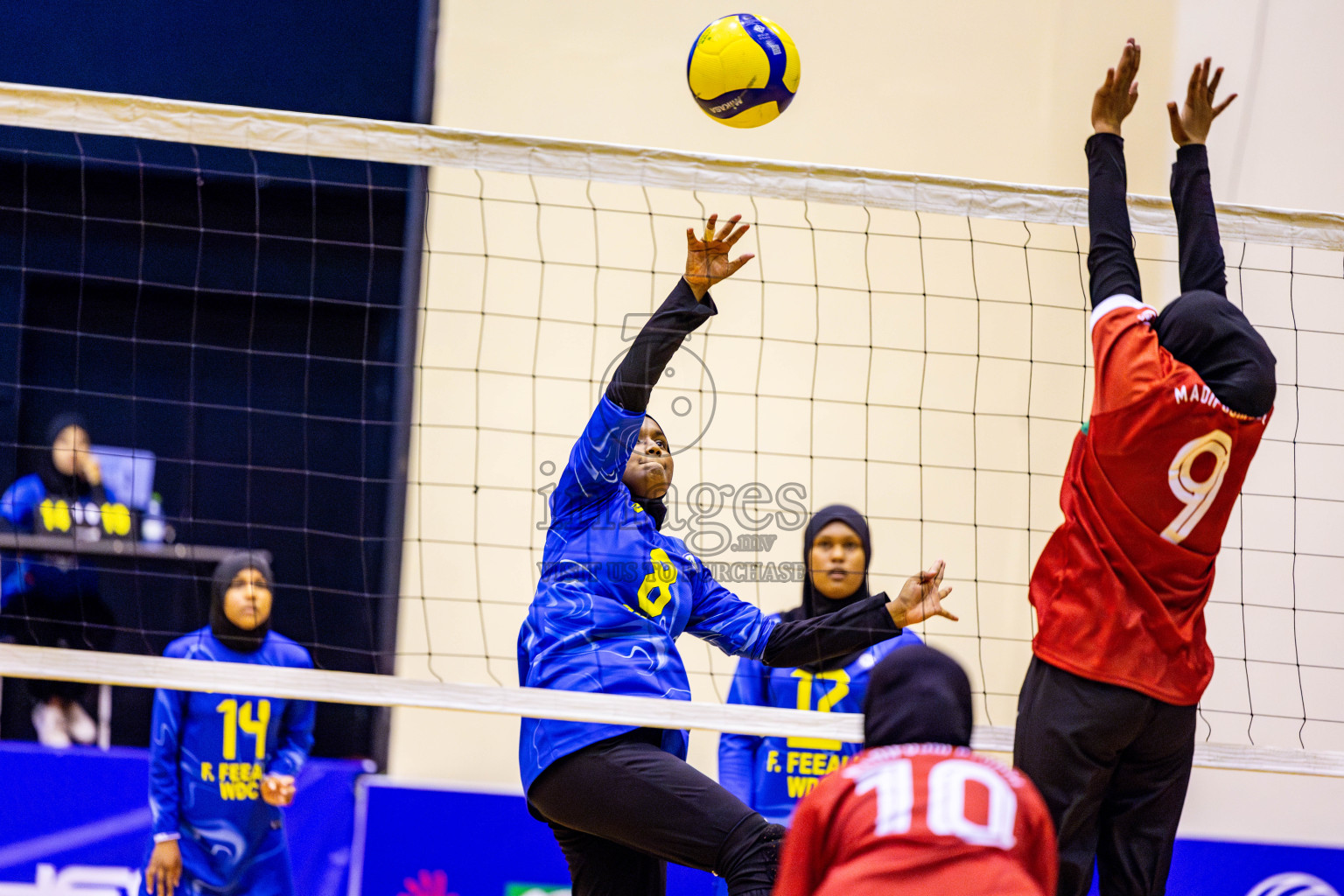 Finals of Interschool Volleyball Tournament 2024 was held in Social Center at Male', Maldives on Friday, 6th December 2024. Photos: Nausham Waheed / images.mv