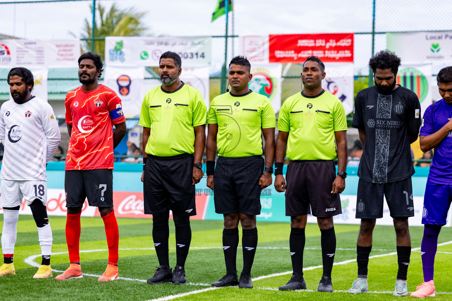 Raiymandhoo FC vs Dee Cee Jay SC in Day 1 of Laamehi Dhiggaru Ekuveri Futsal Challenge 2024 was held on Friday, 26th July 2024, at Dhiggaru Futsal Ground, Dhiggaru, Maldives Photos: Nausham Waheed / images.mv