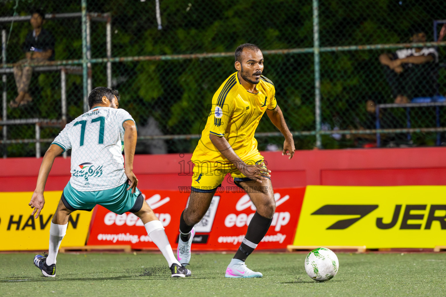 Dharumavantha vs The Hawks in Day 5 of Office League 2025 was held on Sunday, 20th April 2025 in Hulhumale', Maldives.
Photos: Ismail Thoriq / images.mv
