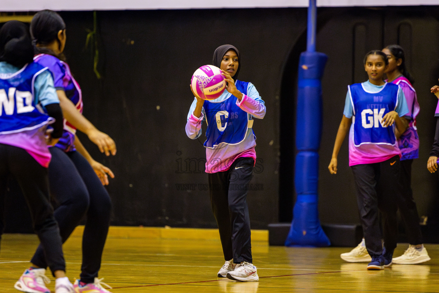 MV Netters Acadamy vs N Sports Academy in Day 2 of 3rd Junior Championship - Netball association of Maldives, held at Social Center on Monday 20th January 2025 . Photos by Nausham Waheed