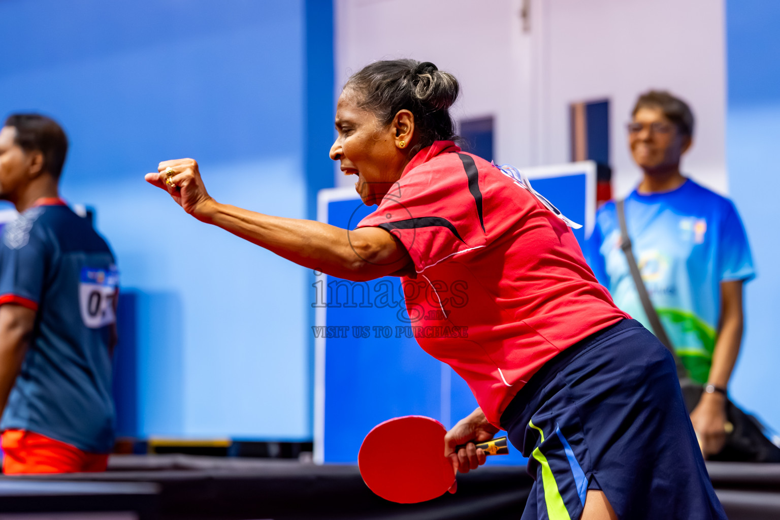 Day 2 of 1st Thoddoo Masters Table Tennis Tournament was held on Friday, 22nd August 2025 in AA Thoddoo, Maldives. Photos: Nausham Waheed / images.mv