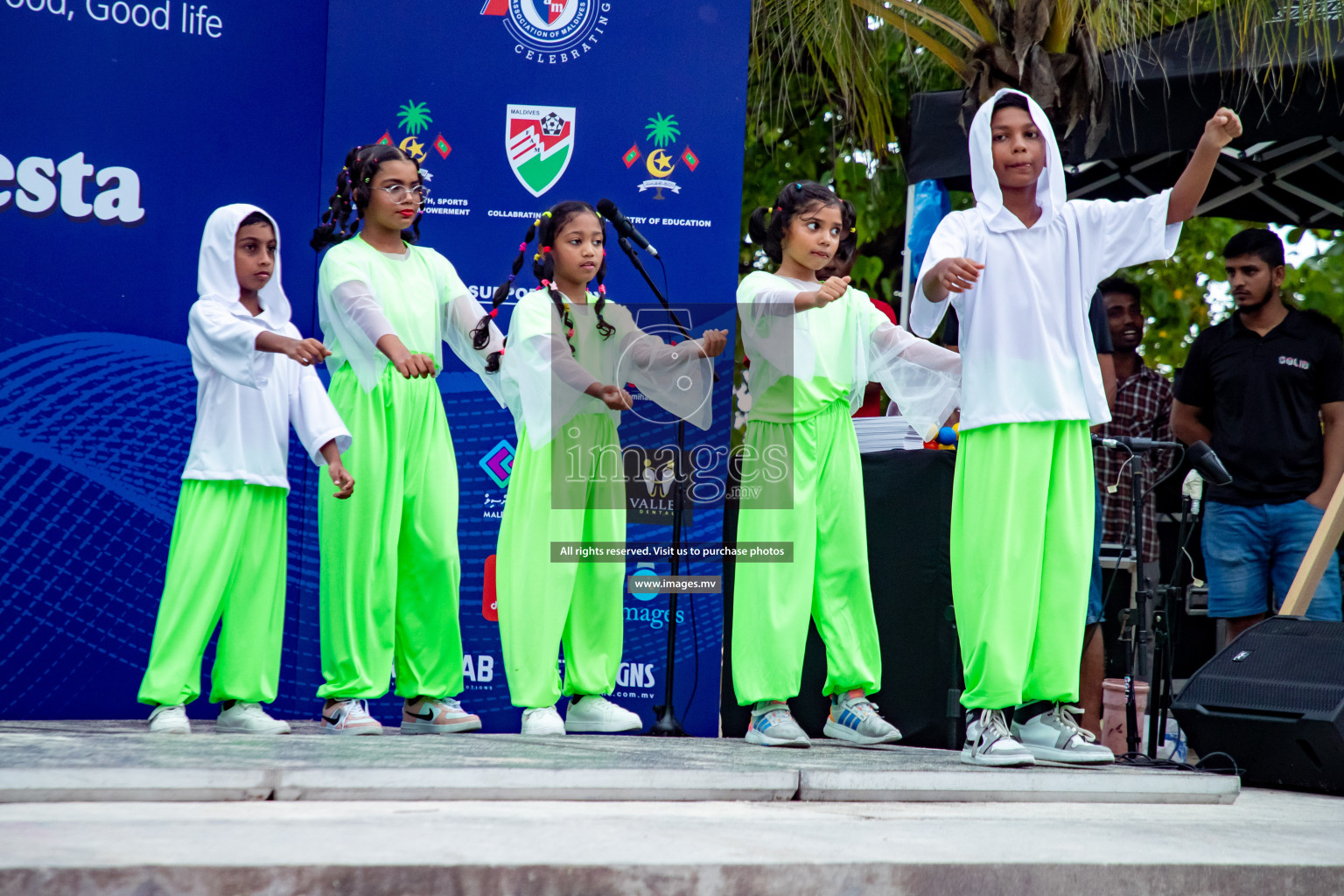 Draw Ceremony of Nestle' Kids Football Fiesta 2023 held in Artificial Beach, Male', Maldives on Saturday, 7th October 2023