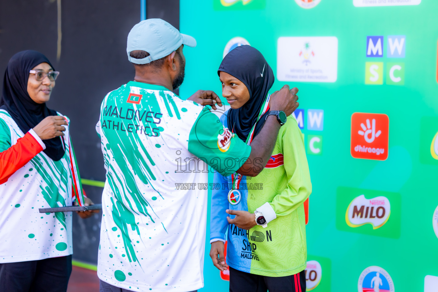 Day 1 of 12th Milo Association Championships was held in Ekuveni Track at Male', Maldives on Thursday, 24th April 2025. Photos: Nausham Waheed  / images.mv