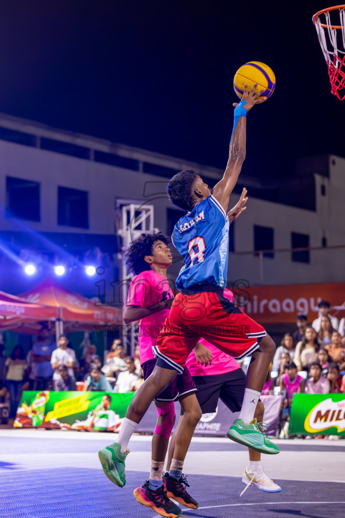 Final Day of MILO Ramadan 3x3 Challenge 2024 was held in Ekuveni Outdoor Basketball Court at Male', Maldives on Tuesday, 19th March 2024.
Photos: Ismail Thoriq / images.mv