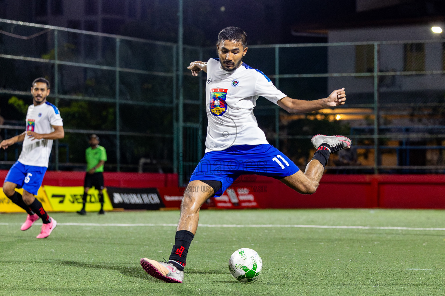 Police Club vs Trade Club in Day 13 of Office League 2025 was held on Monday, 28th April 2025 in Hulhumale', Maldives. Photos: Nausham Waheed / images.mv