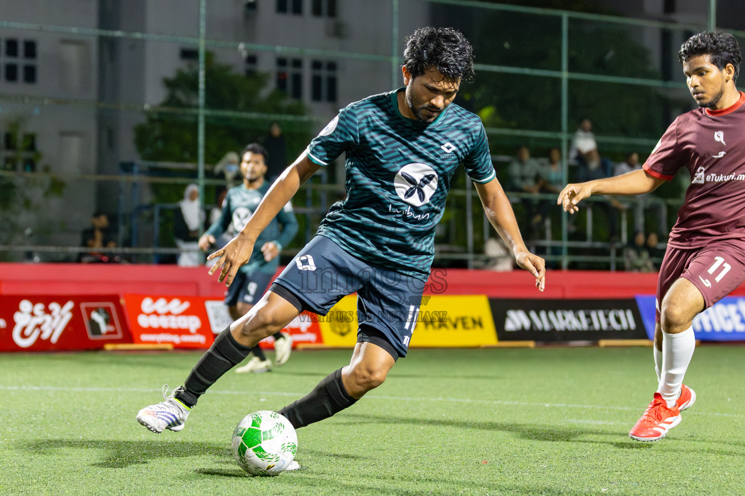 Maldives Post vs Dharumavantha in Day 9 of Office League 2025 was held on Thursday, 24th April 2025 in Hulhumale', Maldives. Photos: Mohamed Mahfooz Moosa  / images.mv