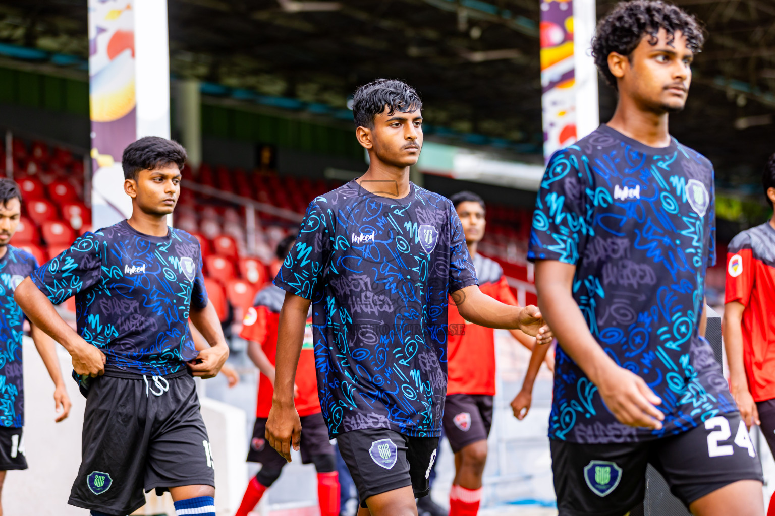 TC Sports Club vs Super United Sports in Day 5 of Under 19 Youth Championship 2024 was held at National Stadium in Male', Maldives on Sunday, 23rd June 2024. Photos: Nausham Waheed / images.mv