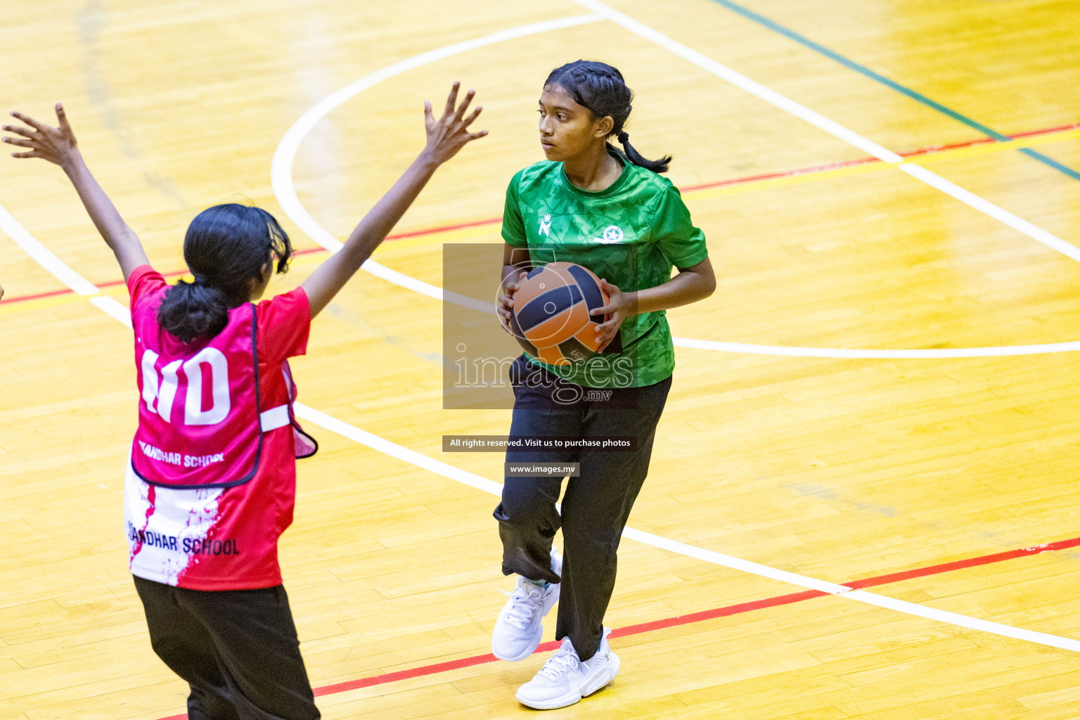 Day2 of 24th Interschool Netball Tournament 2023 was held in Social Center, Male', Maldives on 28th October 2023. Photos: Nausham Waheed / images.mv