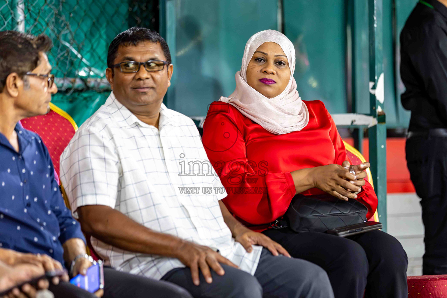 L. Gan VS B. Eydhafushi in the Finals of Golden Futsal Challenge 2024 which was held on Thursday, 7th March 2024, in Hulhumale', Maldives. 
Photos: Hassan Simah / images.mv