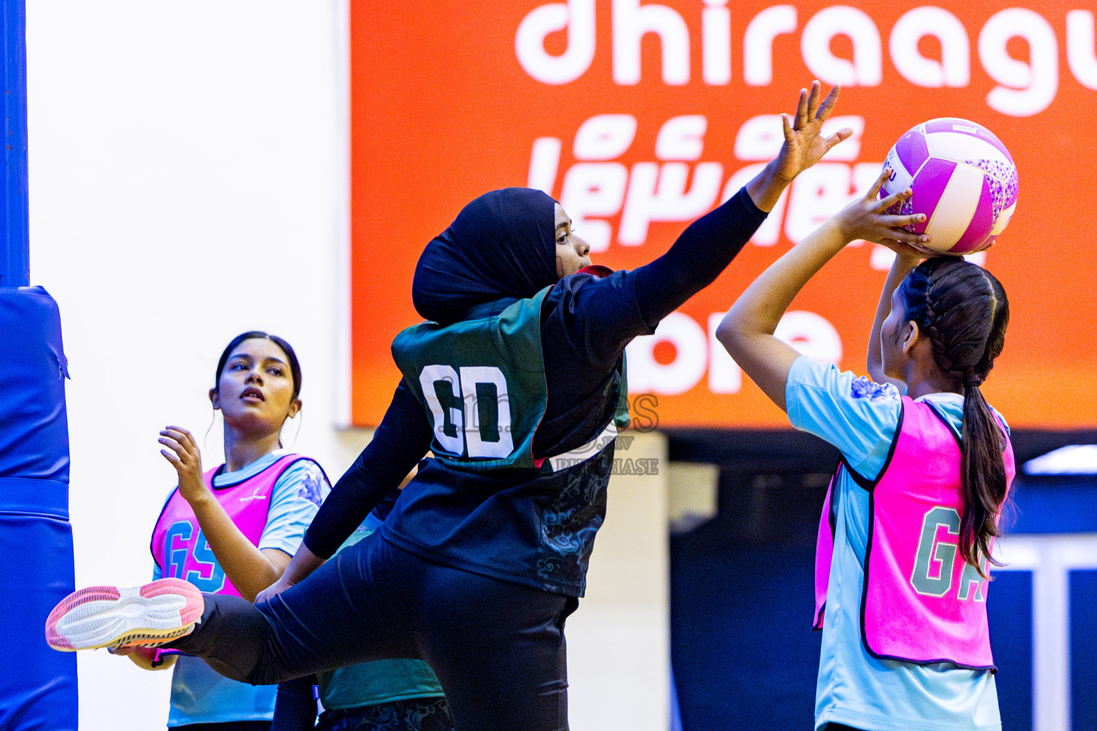 Xenith Sports Club vs MV Netters in Day 10 of National Netball Tournament 2025 held in Social Center at Male', Maldives on Tuesday, 27th May 2025. Photos: Nausham Waheed / images.mv