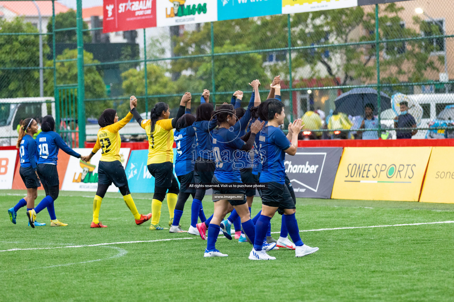 WAMCO vs Team Fenaka in Eighteen Thirty Women's Futsal Fiesta 2022 was held in Hulhumale', Maldives on Friday, 14th October 2022. Photos: Hassan Simah / images.mv