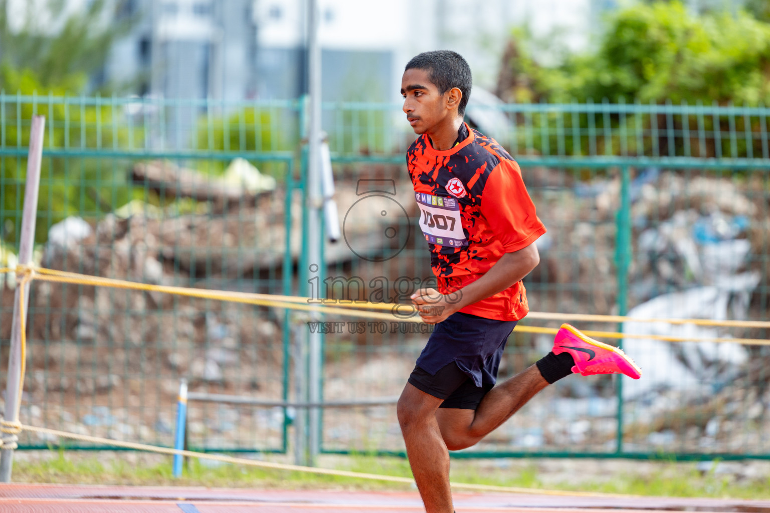 Day 2 of MWSC Interschool Athletics Championships 2024 held in Hulhumale Running Track, Hulhumale, Maldives on Sunday, 10th November 2024. 
Photos by:  Hassan Simah / Images.mv