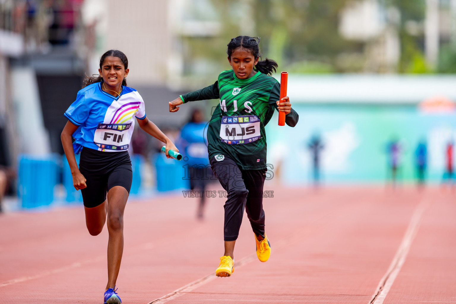 Day 6 of MWSC Interschool Athletics Championships 2024 held in Hulhumale Running Track, Hulhumale, Maldives on Thursday, 14th November 2024. Photos by: Nausham Waheed / Images.mv