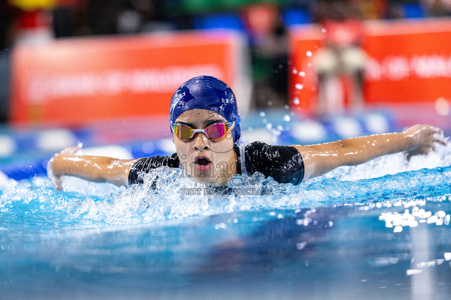 Day 7 of National Swimming Competition 2024 held in Hulhumale', Maldives on Thursday, 19th December 2024.
Photos: Ismail Thoriq / images.mv