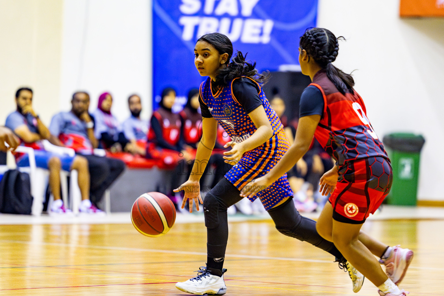 Iskandhar School vs Billabong High International School in day 8 of Junior Championship 2024 was held in Social Center, Male', Maldives on Tuesday, 19th November 2024. Photos: Nausham Waheed / images.mv