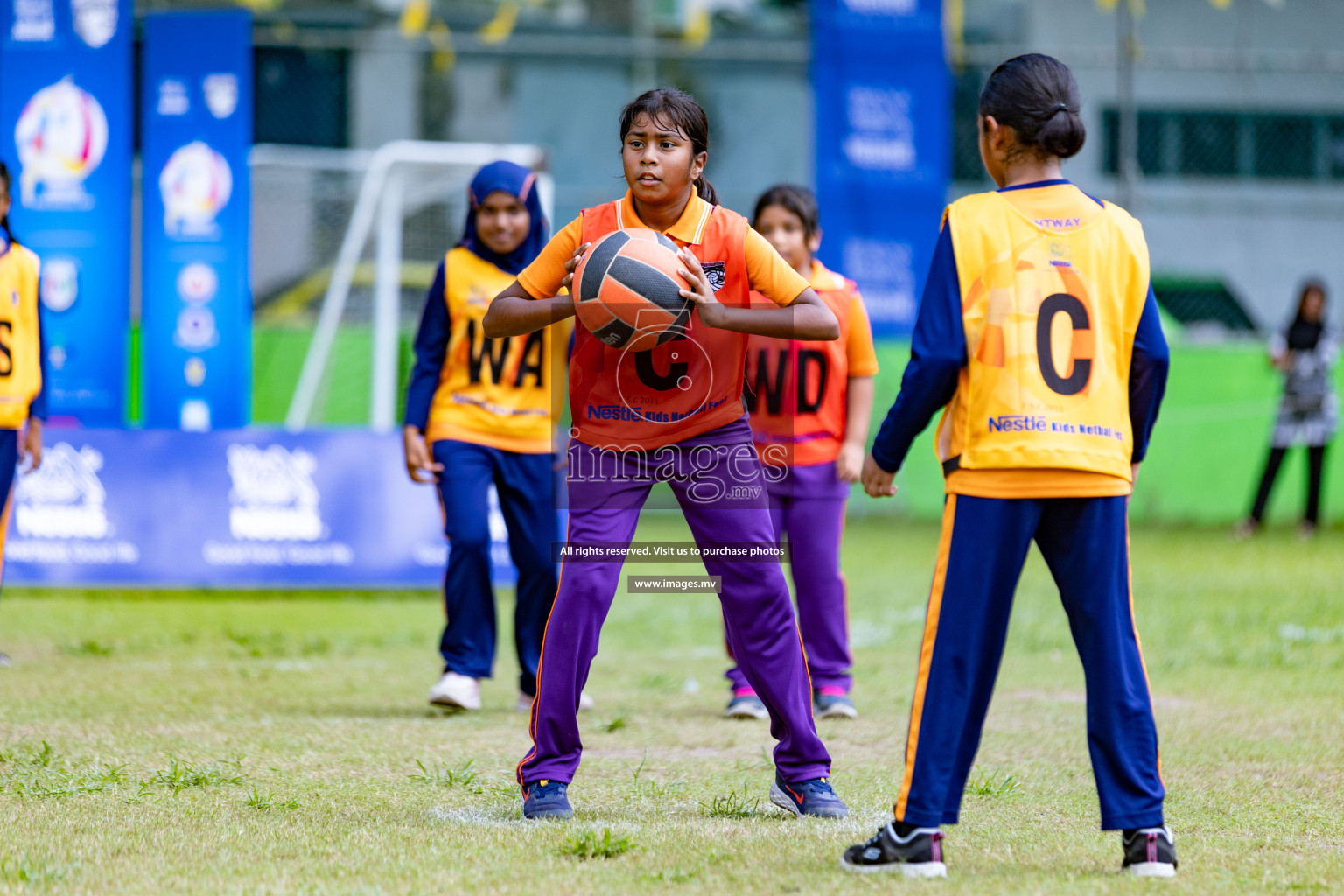 Day 1 of Nestle' Kids Netball Fiesta 2023 held in Henveyru Stadium, Male', Maldives on Thursday, 30th November 2023. Photos by Nausham Waheed / Images.mv