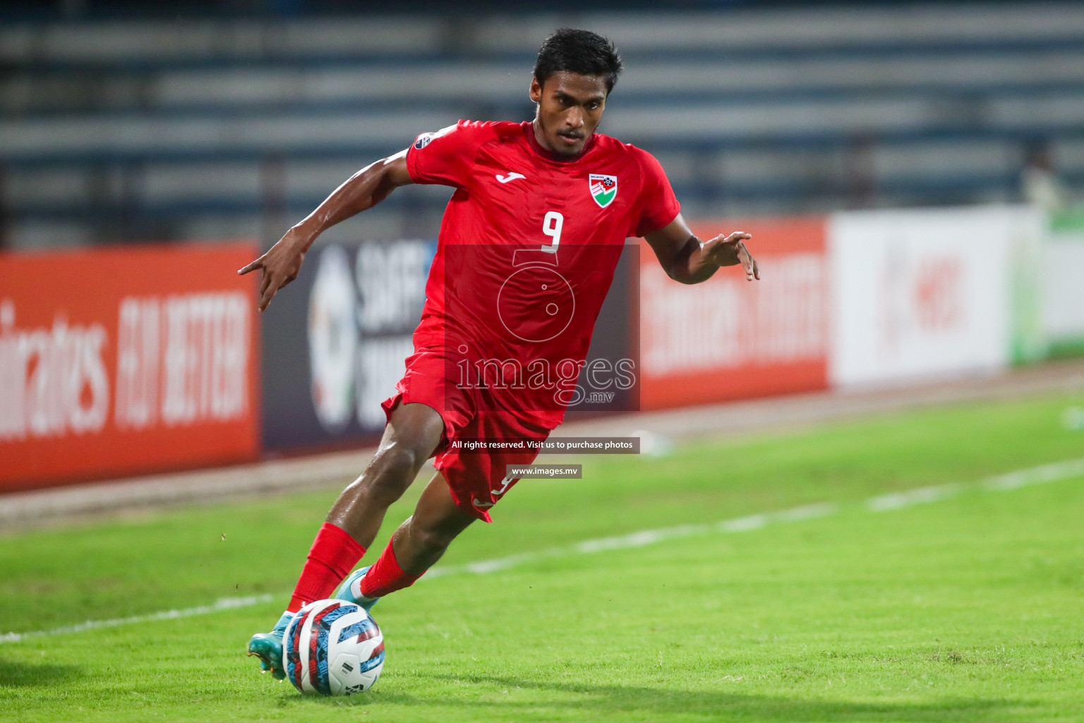 Maldives vs Bhutan in SAFF Championship 2023 held in Sree Kanteerava Stadium, Bengaluru, India, on Wednesday, 22nd June 2023. Photos: Nausham Waheed / images.mv