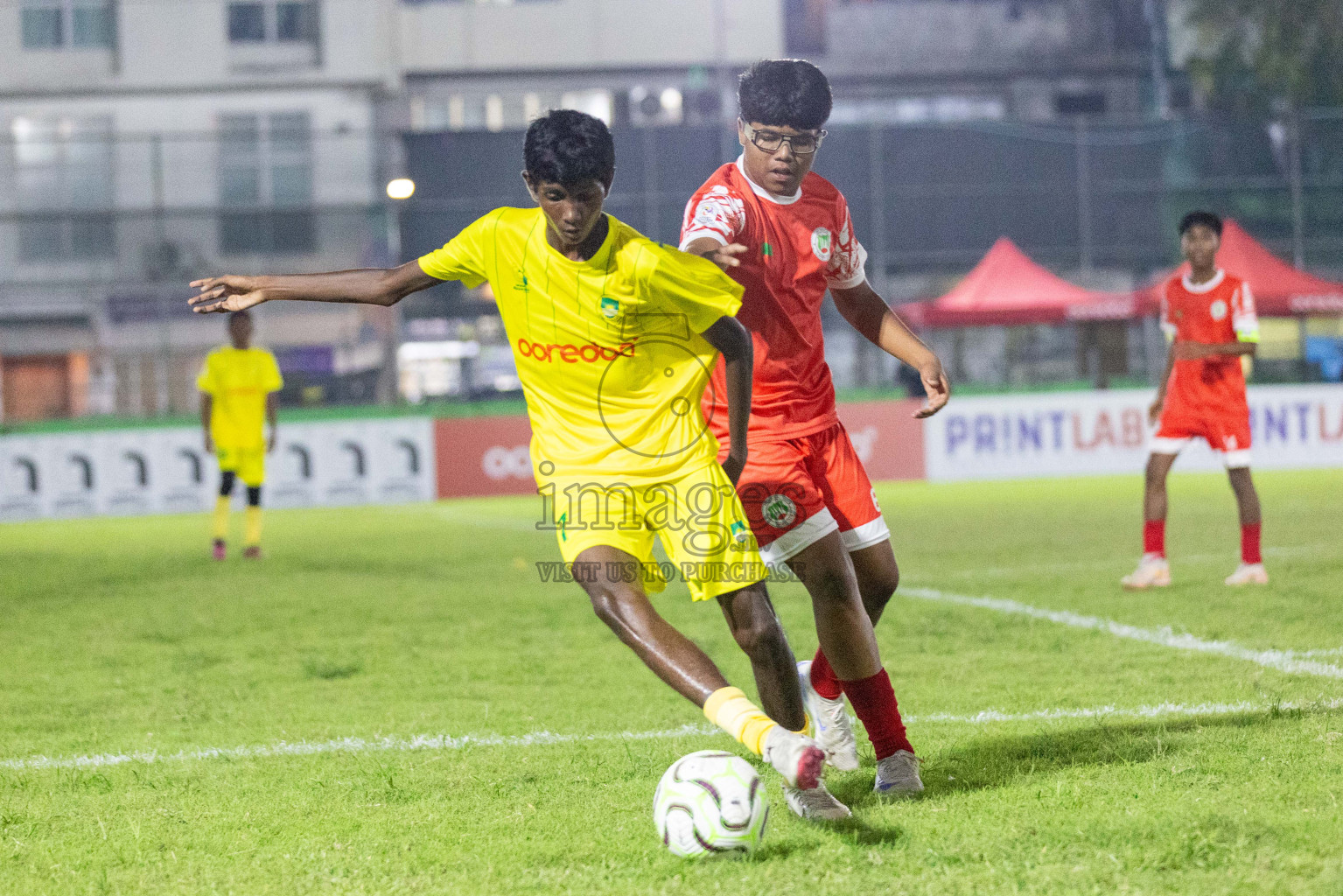 Maziya vs Hurriya (U14) in Day 4 of Dhivehi Youth League 2024 held at Henveiru Stadium on Thursday, 28th November 2024. Photos: Shuu Abdul Sattar/ Images.mv