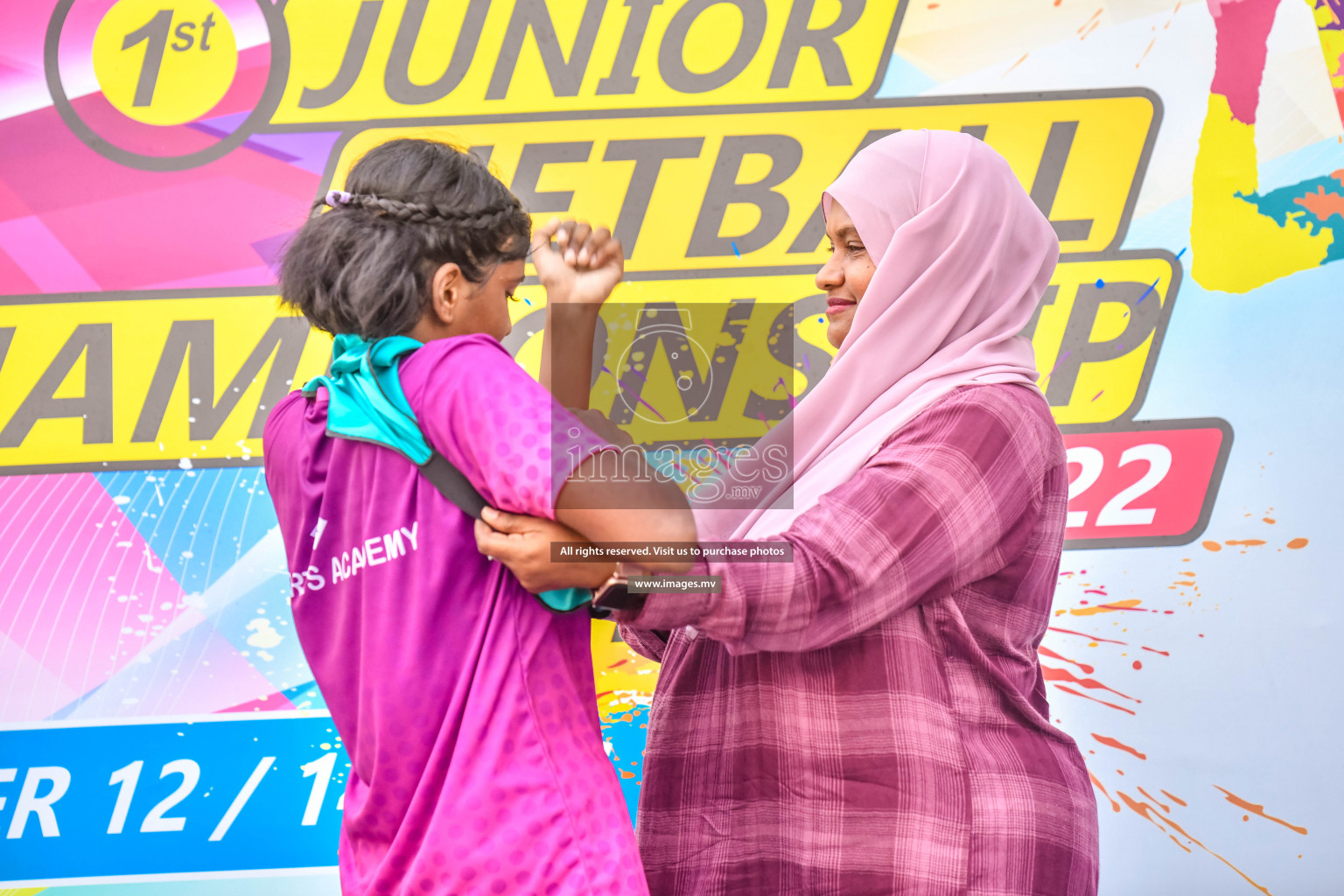 Final of Junior Netball Championship 2022 held in Male', Maldives on 19th March 2022. Photos by Nausham Waheed