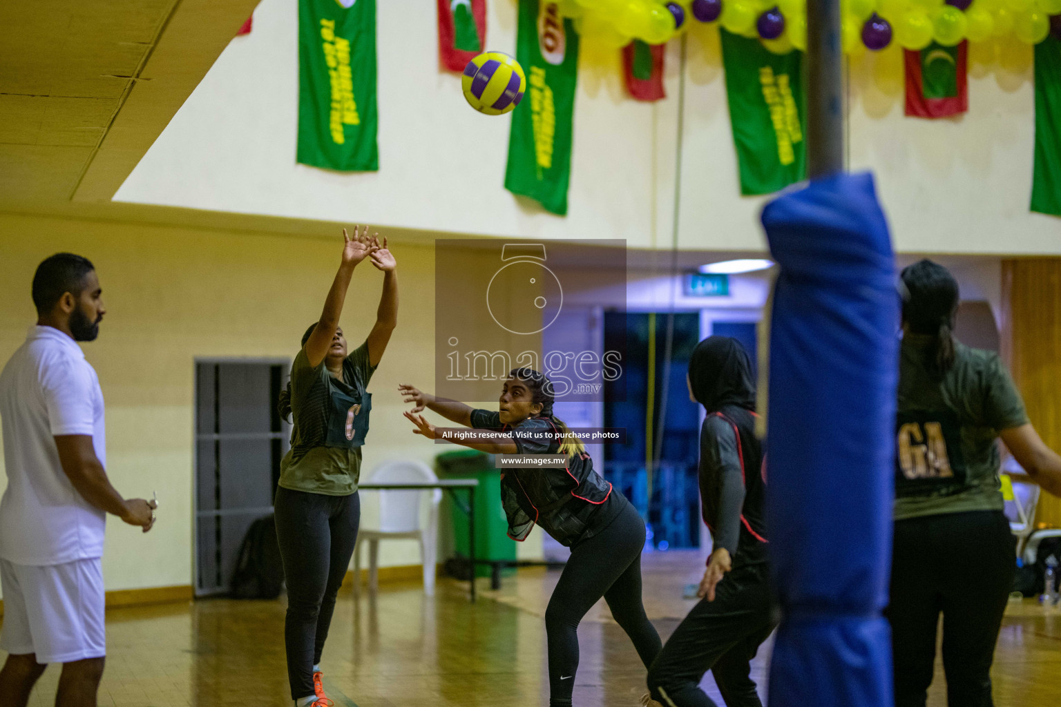 Kulhudhuffushi Youth & R.C vs Club Green Streets in the Finals of Milo National Netball Tournament 2021 (Women's) held on 5th December 2021 in Male', Maldives Photos: Ismail Thoriq / images.mv