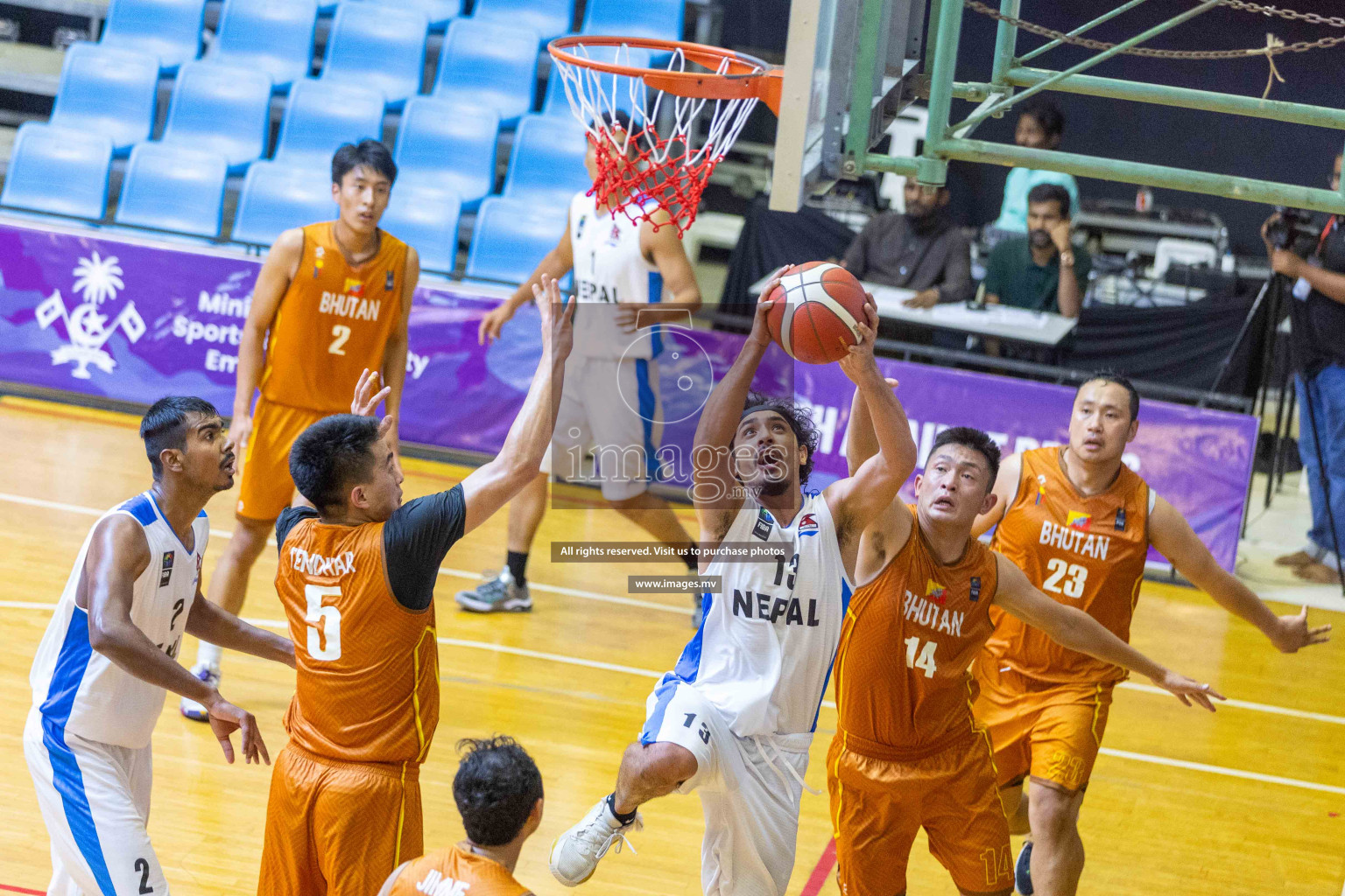 Bhutan vs Nepal in the semi final of Five Nation Championship 2023 was held in Social Center, Male', Maldives on Tuesday, 20th June 2023. Photos: Ismail Thoriq / images.mv