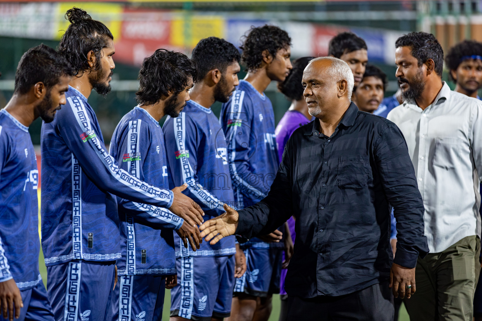 V. Keyodhoo VS AA. Mathiveri on Day 36 of Golden Futsal Challenge 2024 was held on Wednesday, 21st February 2024, in Hulhumale', Maldives 
Photos: Hassan Simah/ images.mv