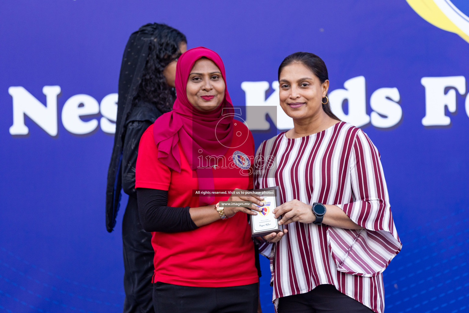 Day 4 of Nestle Kids Football Fiesta, held in Henveyru Football Stadium, Male', Maldives on Saturday, 14th October 2023 Photos: Nausham Waheed  / images.mv