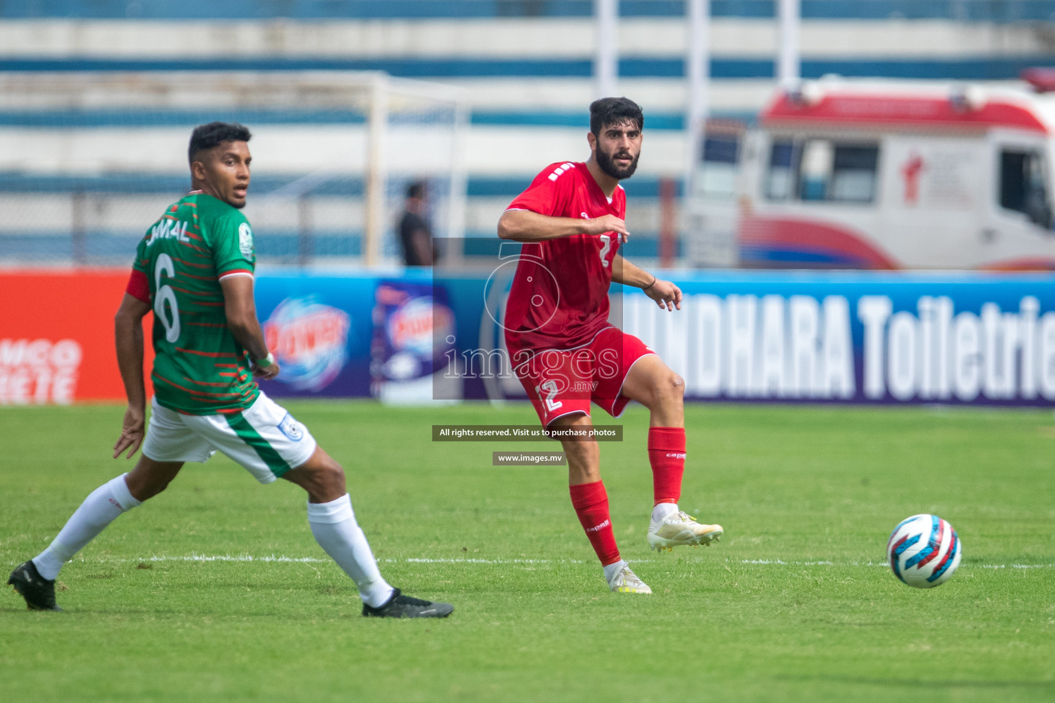 Lebanon vs Bangladesh in SAFF Championship 2023 held in Sree Kanteerava Stadium, Bengaluru, India, on Wednesday, 22nd June 2023. Photos: Nausham Waheed / images.mv