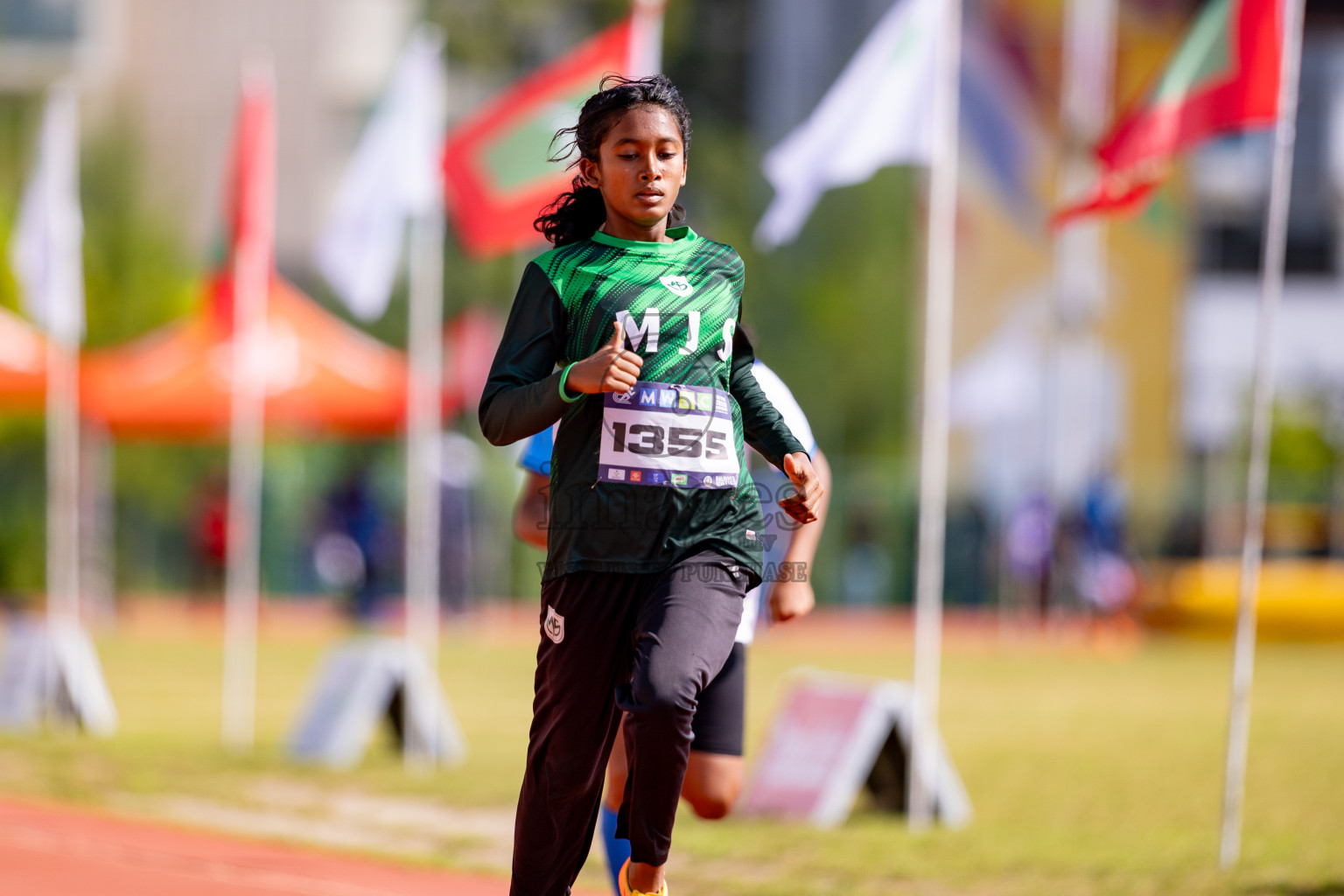 Day 3 of MWSC Interschool Athletics Championships 2024 held in Hulhumale Running Track, Hulhumale, Maldives on Monday, 11th November 2024. 
Photos by: Hassan Simah / Images.mv