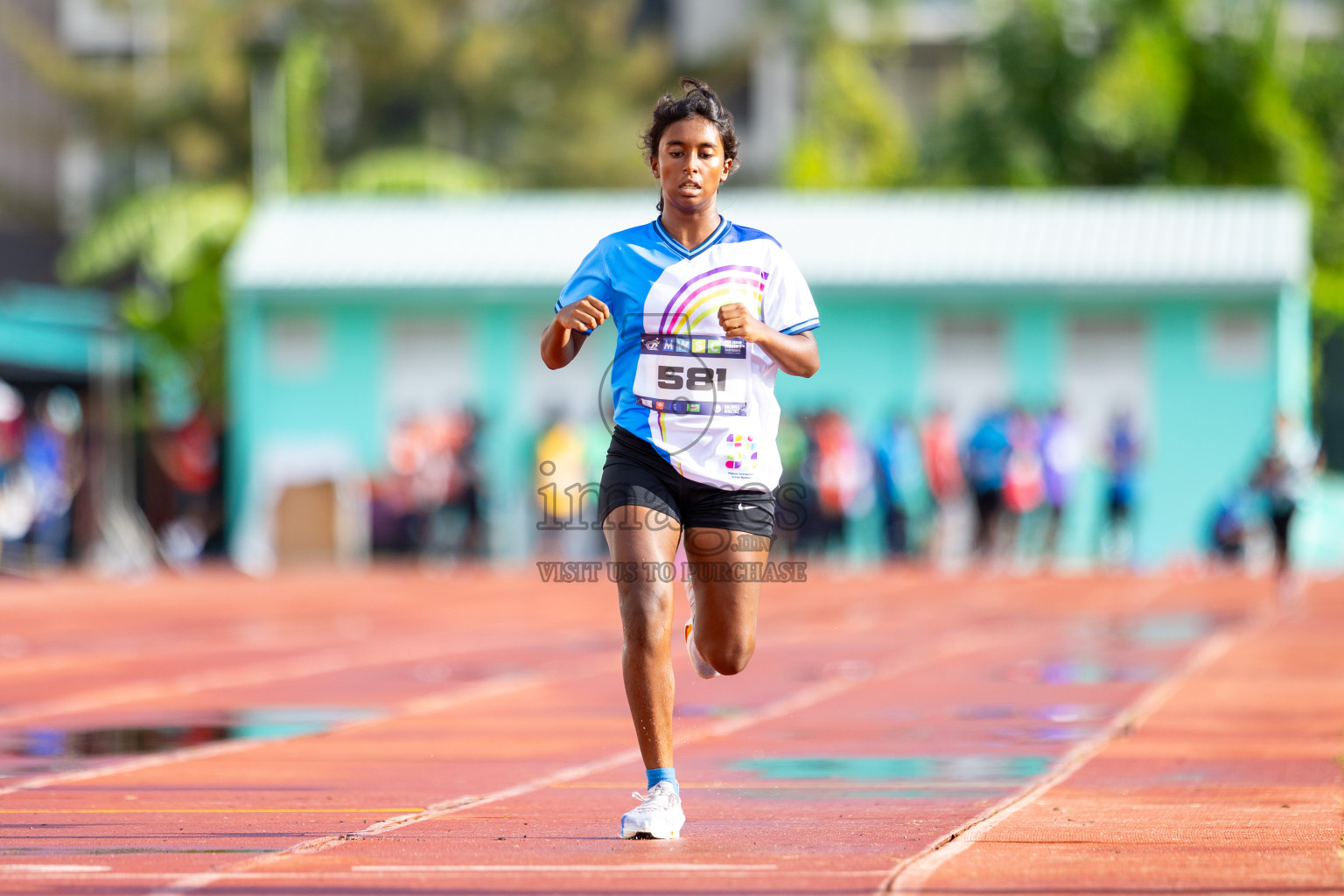 Day 1 of MWSC Interschool Athletics Championships 2024 held in Hulhumale Running Track, Hulhumale, Maldives on Saturday, 9th November 2024. 
Photos by: Ismail Thoriq / images.mv