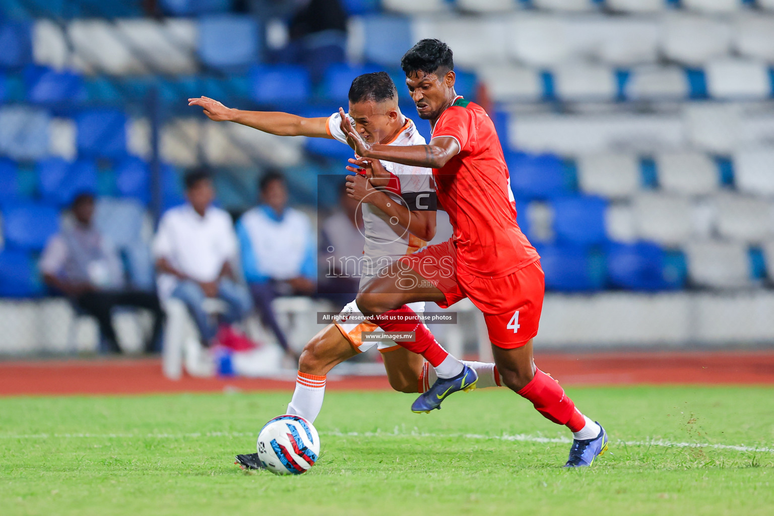 Bhutan vs Bangladesh in SAFF Championship 2023 held in Sree Kanteerava Stadium, Bengaluru, India, on Wednesday, 28th June 2023. Photos: Nausham Waheed, Hassan Simah / images.mv