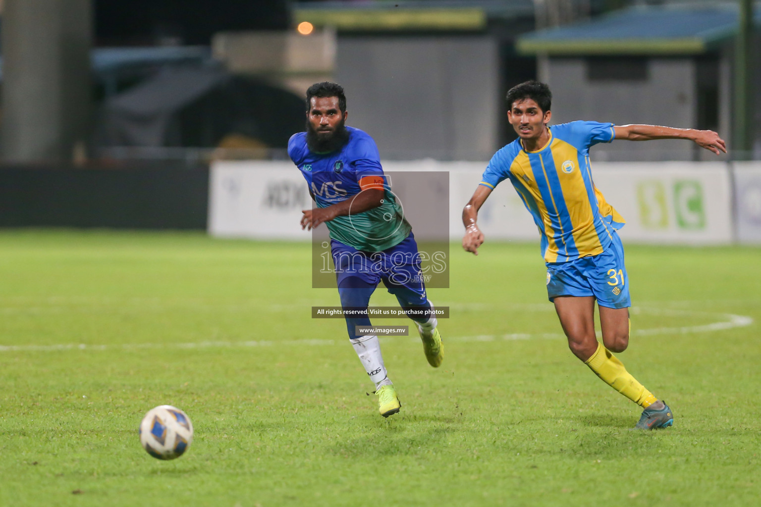 President's Cup 2023 - Club Valencia vs Super United Sports, held in National Football Stadium, Male', Maldives  Photos: Mohamed Mahfooz Moosa/ Images.mv