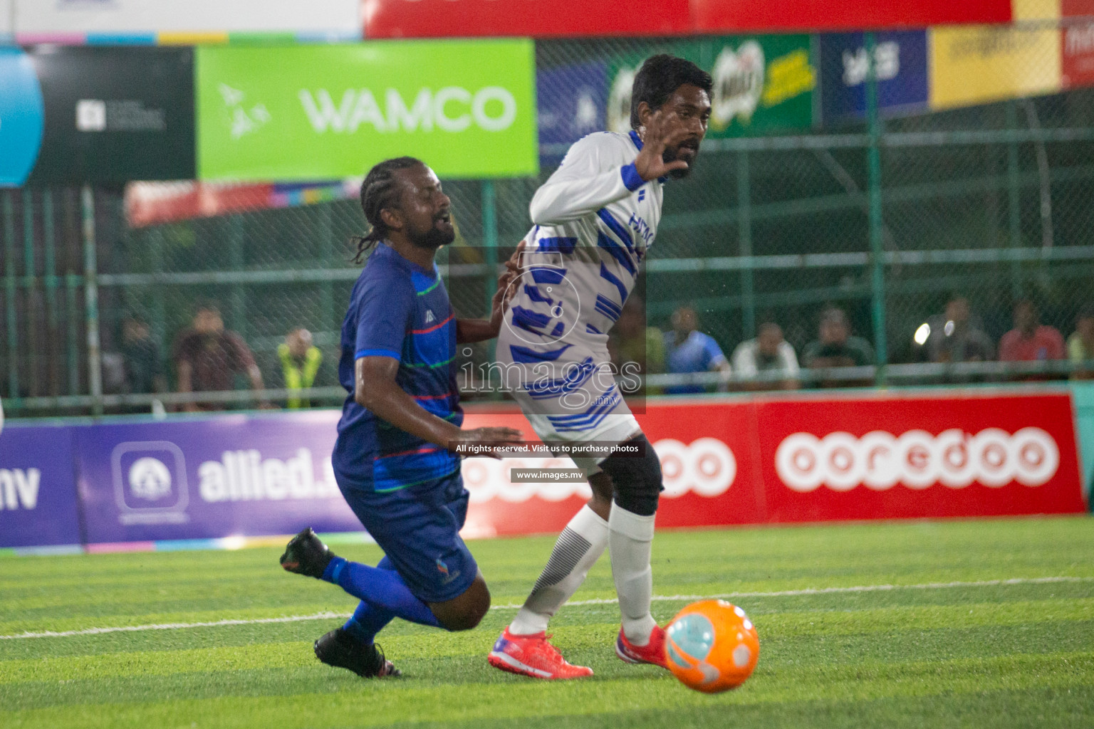 STO RC Vs Team Fenaka in the Quarter Finals of Club Maldives 2021 held in Hulhumale, Maldives on 13 December 2021. Photos: Nasam Thaufeeq