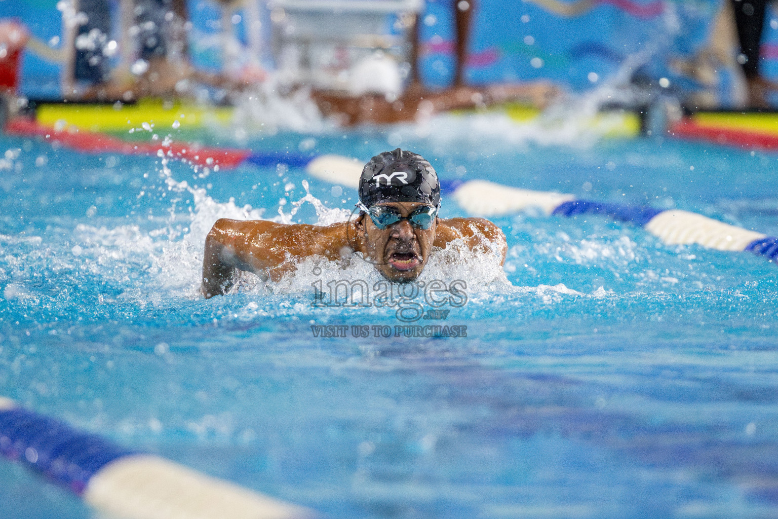 Day 4 of National Swimming Competition 2024 held in Hulhumale', Maldives on Monday, 16th December 2024. 
Photos: Hassan Simah / images.mv