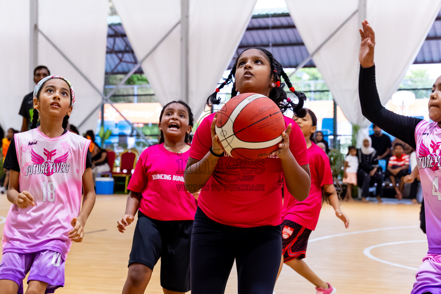 Day 3 of Milo 5 x 5 Junior Challenge 2025 - Basketball tournament held in Basketball Training Center, Male', Maldives on Saturday, 11th October 2025. Photos by: Nausham Waheed, Hassan Simah / Images.mv