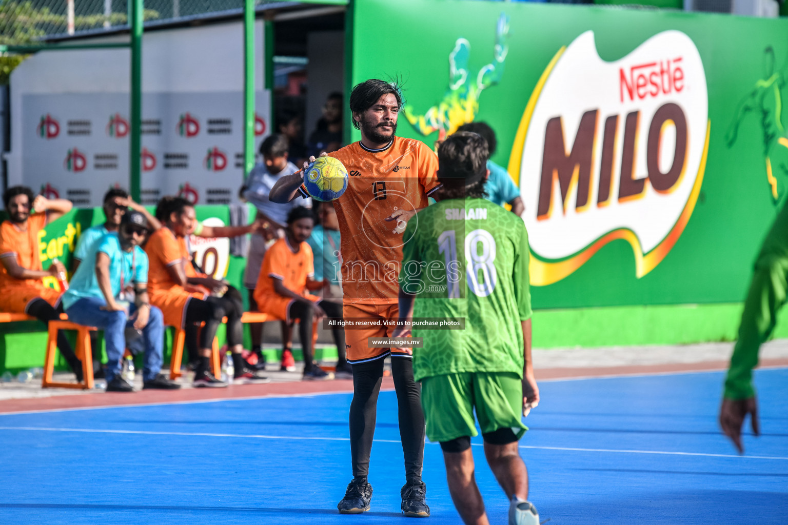 Day 6 of Milo 6th Inter Office Handball Tournament 2022 - Photos by Nausham Waheed