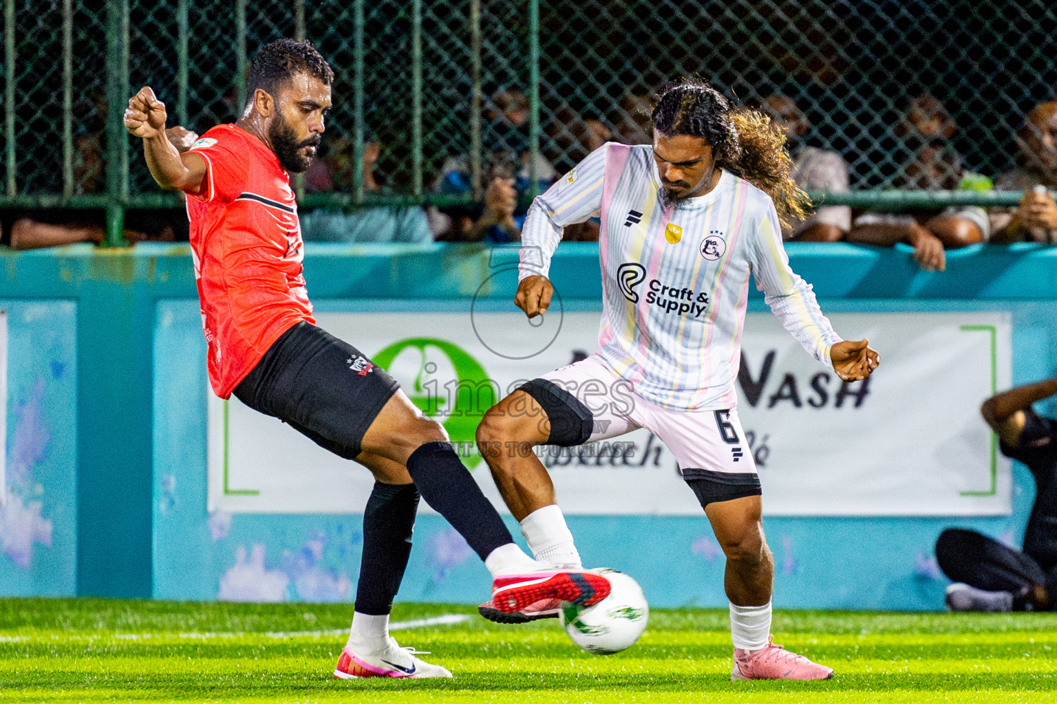 Ifhaams vs J Kovi Goani in Day 1 of Laamehi Dhiggaru Ekuveri Futsal Challenge 2025 was held on Thursday, 24th July 2025, at Dhiggaru Futsal Ground, Dhiggaru, Maldives Photos: Nausham Waheed / images.mv