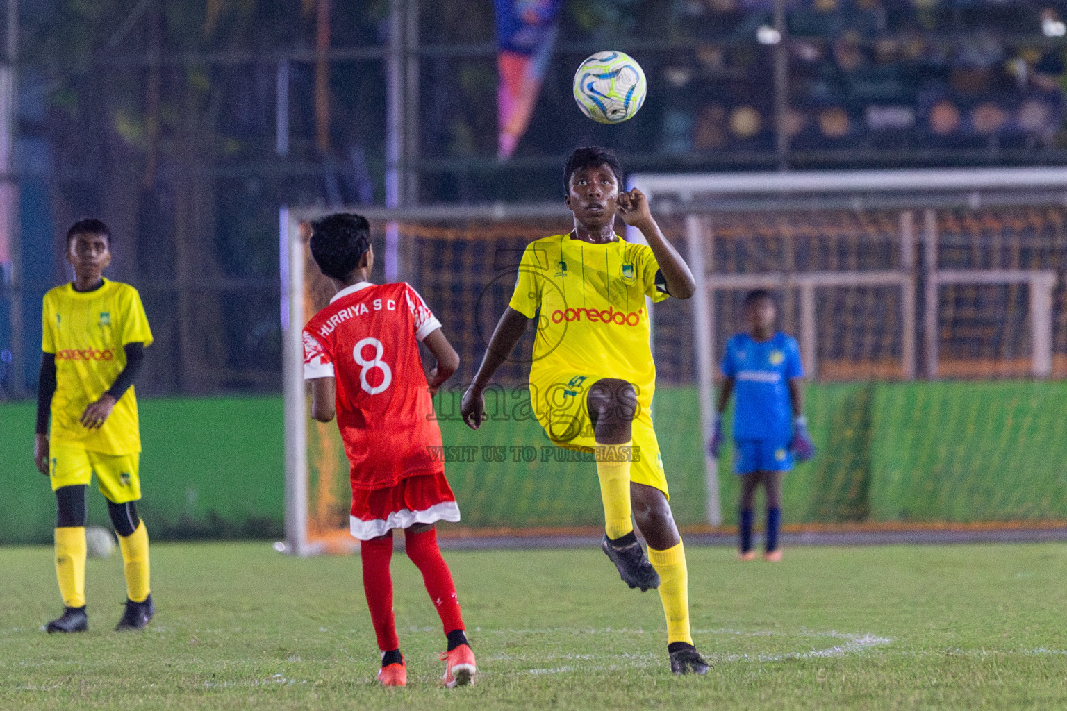 Maziya vs Hurriya (U12) in Day 4 of Dhivehi Youth League 2024 held at Henveiru Stadium on Thursday, 28th November 2024. Photos: Shuu Abdul Sattar/ Images.mv