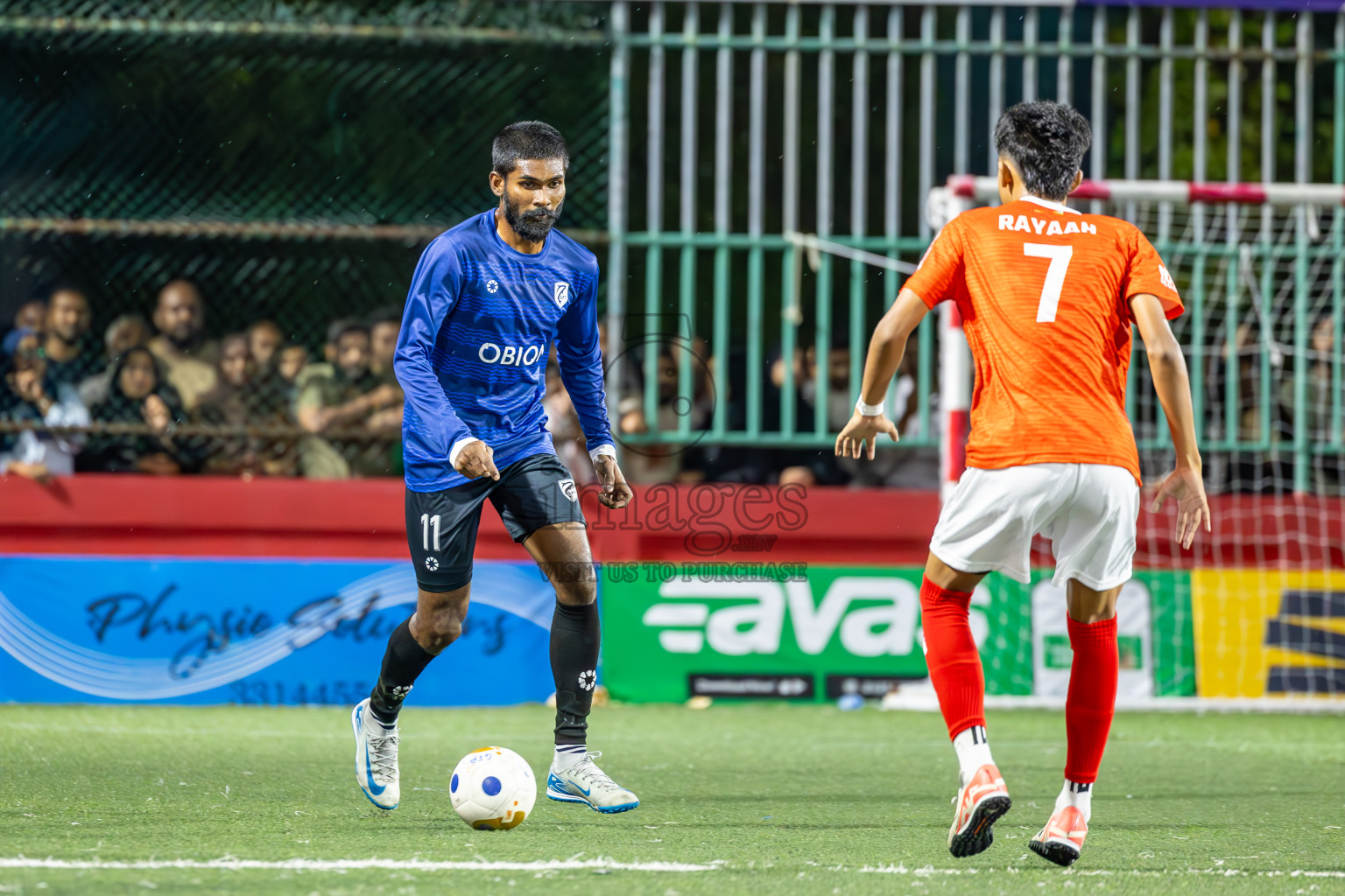 K Gaafaru vs K Kaashidhoo in Kaafu Atoll Semi Final in Day 24 of Golden Futsal Challenge 2025 was held on Tuesday , 28th January 2025, in Hulhumale', Maldives. Photos: Ismail Thoriq / images.mv