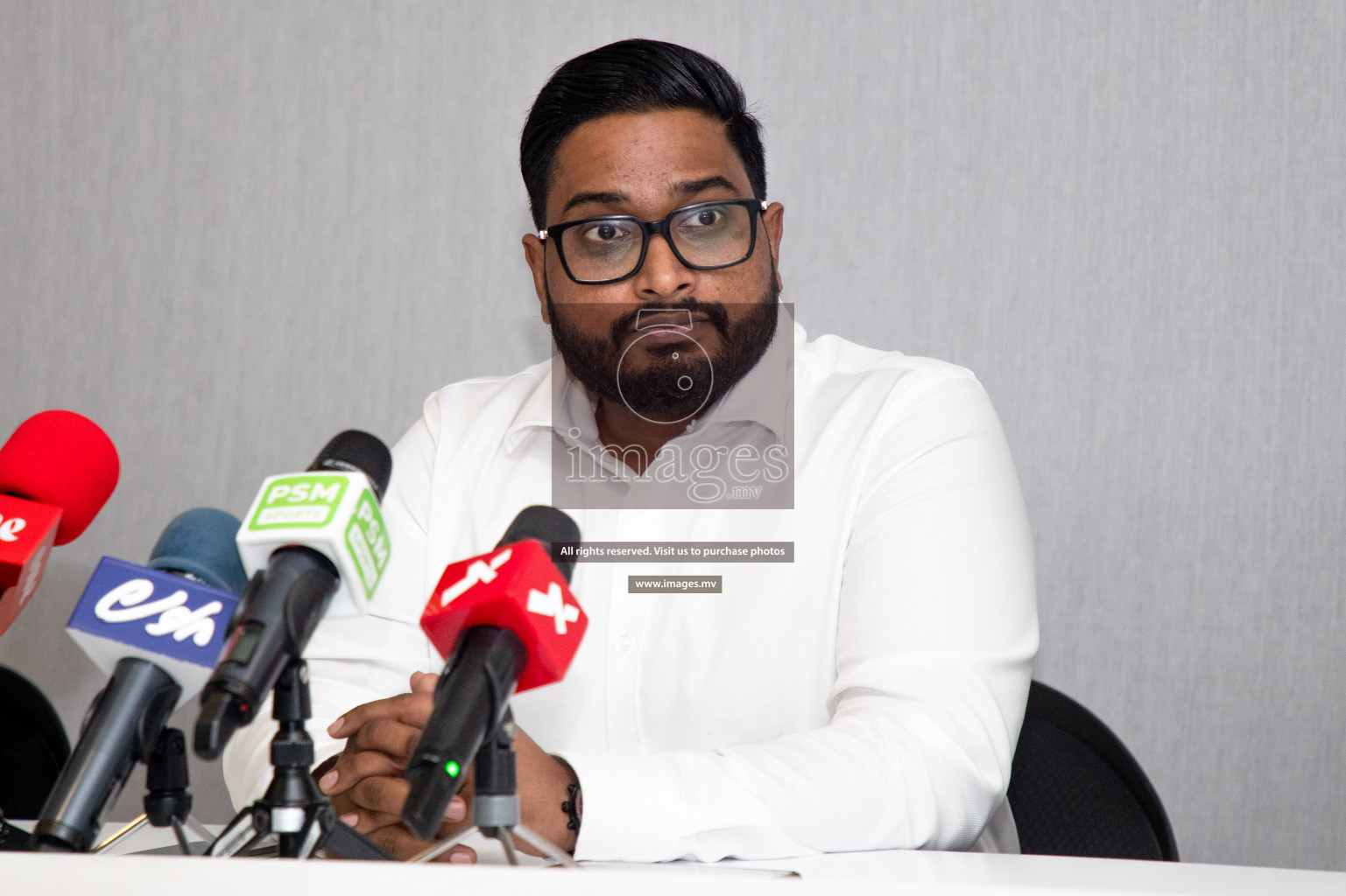 AM AGM Meeting 2020 - Post Press Briefing in FAM House, Male, Maldives. (Photo: Suadh Abdul Sattar / Images.mv)
