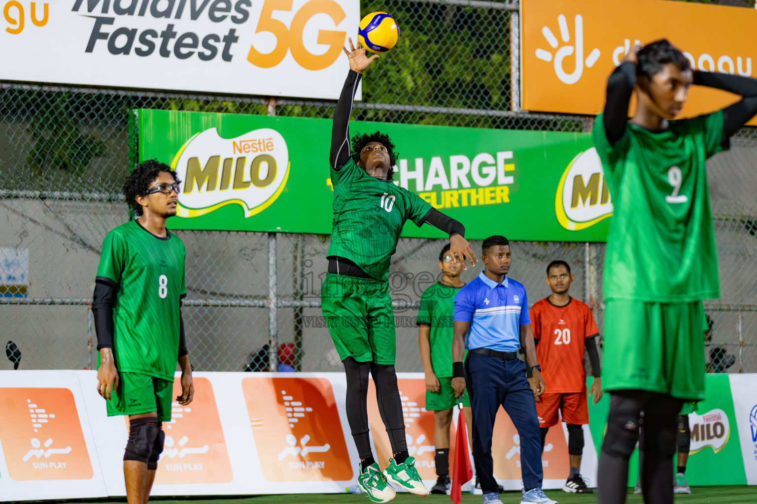Semi Finals of Milo National Junior Volleyball Championship 2025 Day 5 was held on Thursday, 27th November 2025 at Ekuveni Turf Court Male', Maldives. Photos: Areef Adam / images.mv
