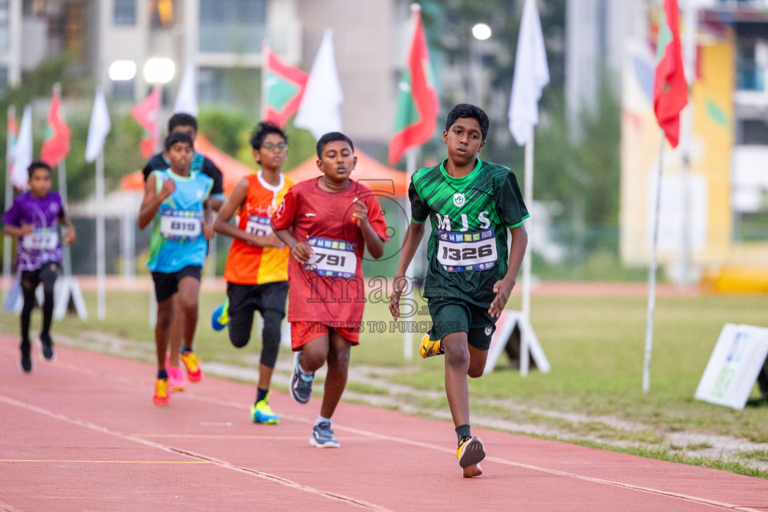 Day 5 of MWSC Interschool Athletics Championships 2024 held in Hulhumale Running Track, Hulhumale, Maldives on Wednesday, 13th November 2024. Photos by: Ismail Thoriq / Images.mv