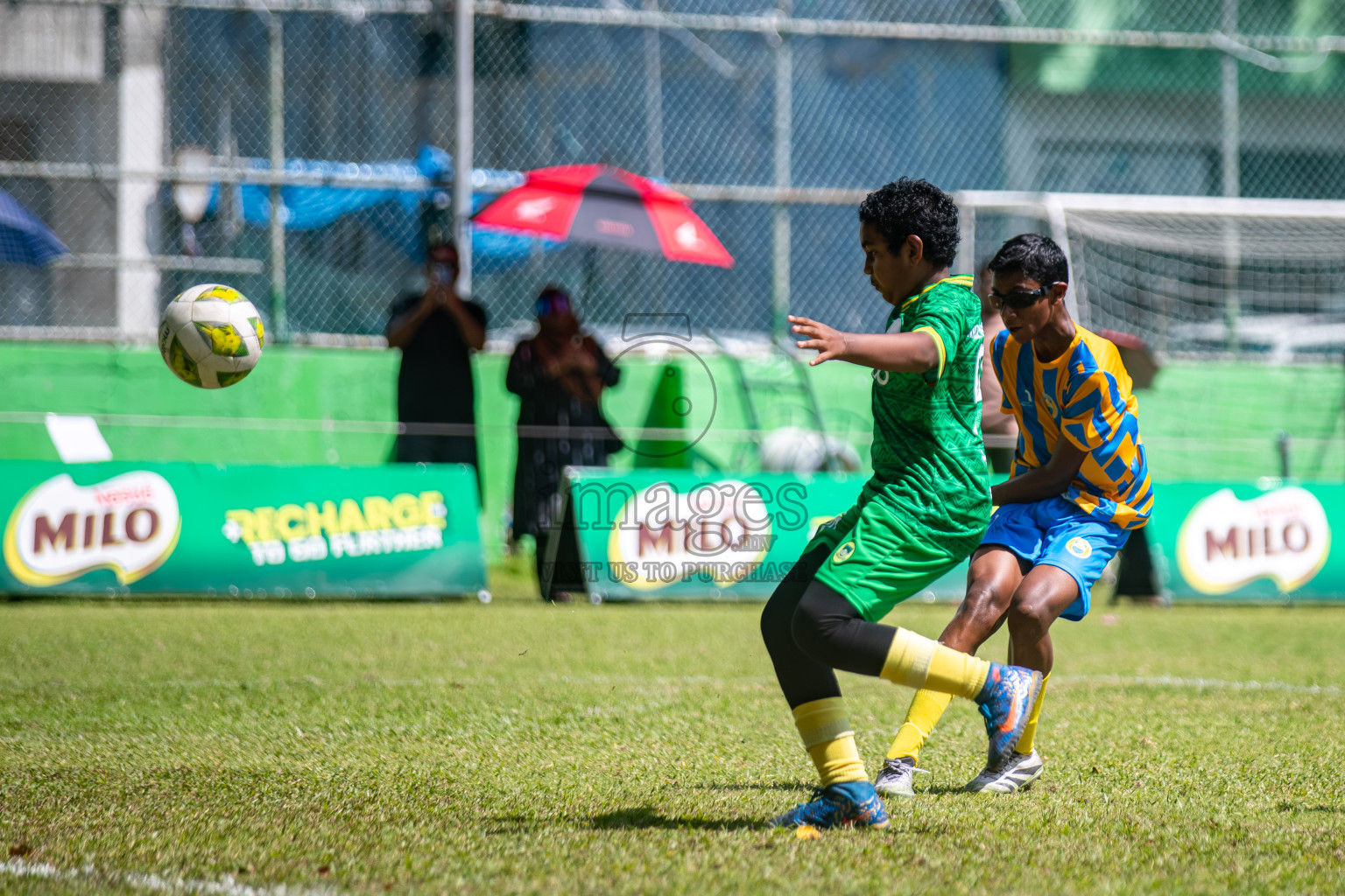 Day 3 of MILO Academy Championship 2025 (U14) was held on Saturday, 1st November 2025 at Henveiru Football Grounds, Male', Maldives . 

Photos: Hassan Simah / images.mv