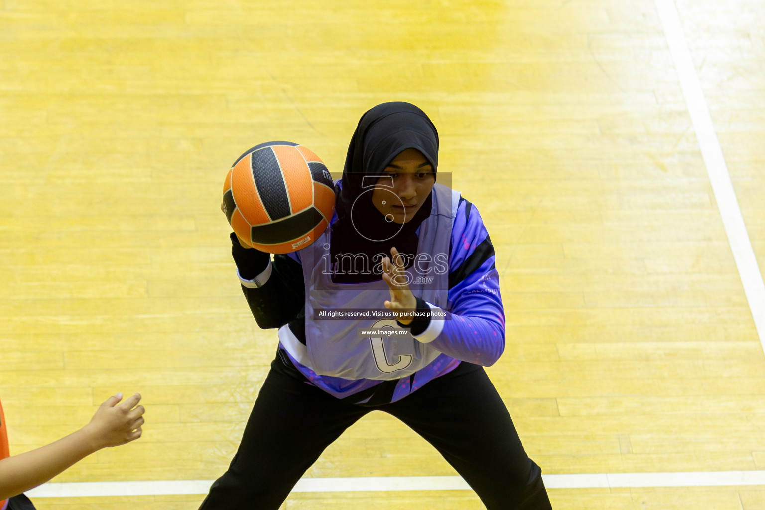 Day 11 of 24th Interschool Netball Tournament 2023 was held in Social Center, Male', Maldives on 6th November 2023. Photos: Mohamed Mahfooz Moosa / images.mv