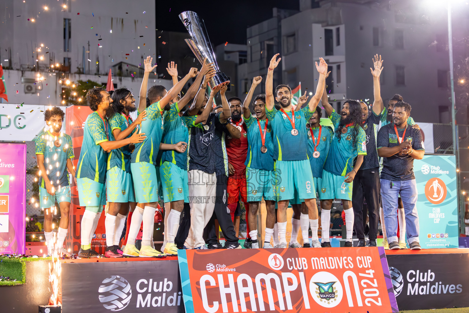 WAMCO vs RRC in the Final of Club Maldives Cup 2024 was held in Rehendi Futsal Ground, Hulhumale', Maldives on Friday, 18th October 2024. Photos: Ismail Thoriq / images.mv