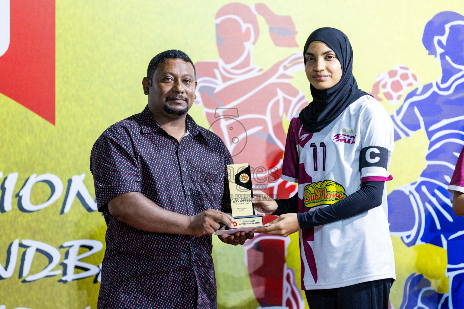 Division one Final 10th National Handball Tournament 2023, held in Handball ground, Male', Maldives on Saturday, 13th January 2023 Photos: Nausham Waheed/ Images.mv