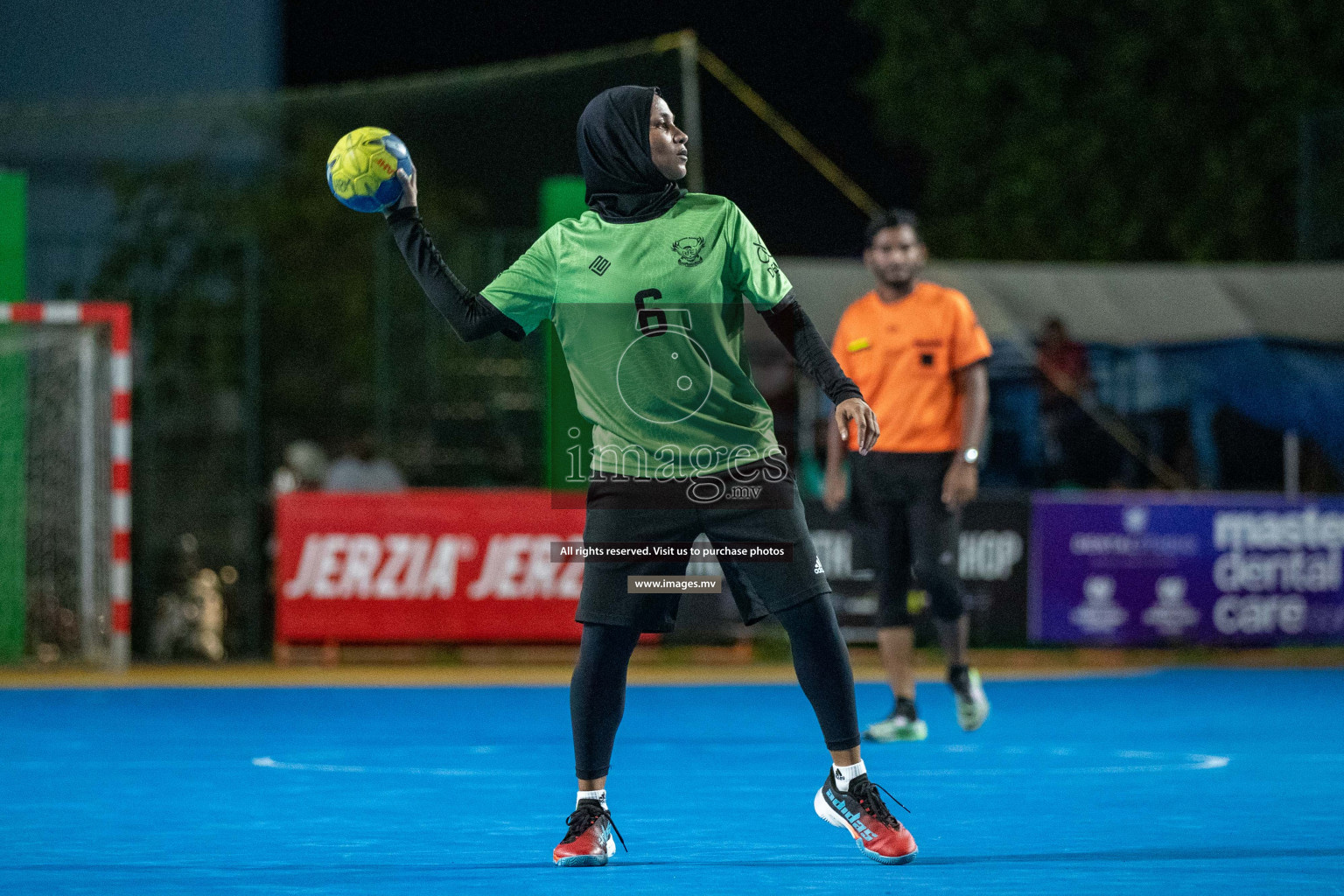 Day 9 of 6th MILO Handball Maldives Championship 2023, held in Handball ground, Male', Maldives on 28th May 2023 Photos: Nausham Waheed/ Images.mv